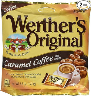 Werther's Original Caramel Coffee Hard Candies 5.5oz Bag - Sweets and Geeks