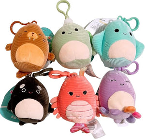 Squishmallows Specialty Corduroy Sealife Assortment Clip-On - Sweets and Geeks