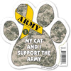 Paw Magnets - Military: (Army Cat)