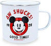 Disney Mickey Face Shucks Whoopee 21oz Enamel Camper Mug