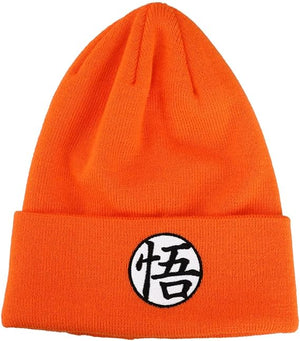 Dragon Ball Z Tall Cuff Orange Goku Emblem Beanie - Sweets and Geeks