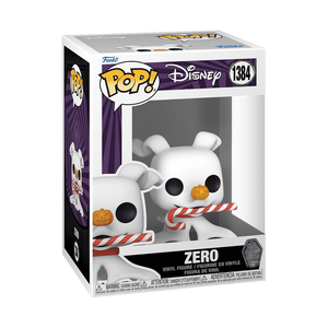 Funko Pop! Disney: The Nightmare Before Christmas 30th - Zero w/ Candy Cane #1384 - Sweets and Geeks