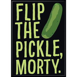 Rick and Morty Flip the Pickle Magnet - Sweets and Geeks