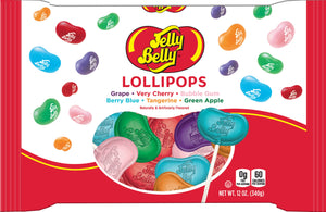 Jelly Belly Lollipops 12oz Laydown Bag - Sweets and Geeks