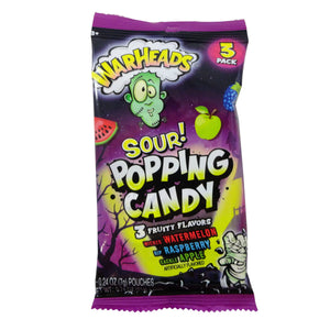 Warheads Halloween Popping Candy 3PK 0.24oz - Sweets and Geeks