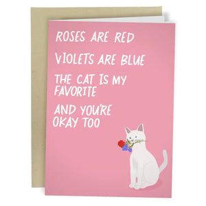 The Cat is My Favorite Greeting Card - Sweets and Geeks