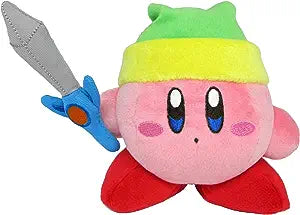Little Buddy Kirby's Adventure All Star Collection Sword Kirby Plush, 5.5" - Sweets and Geeks