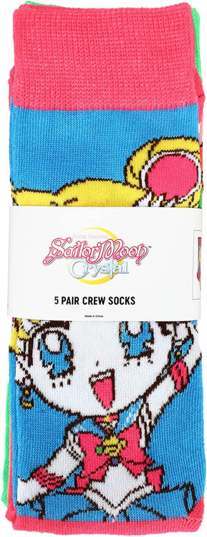 Sailor Moon Men's Crew Socks 5 Pack - Sweets and Geeks