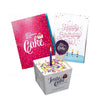 Insta Cake Microwavable Cake Cards - "Happy Birthday" Pink Vanilla Confetti