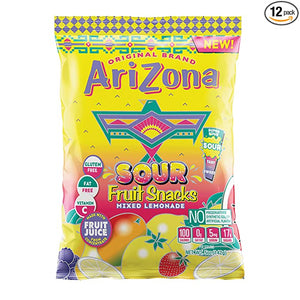 Arizona Ice Tea Sour Fruit Snacks Mixed Fruits 5oz - Sweets and Geeks