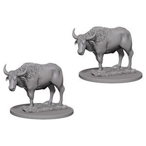 WizKids Deep Cuts Unpainted Miniatures - Oxen - Sweets and Geeks