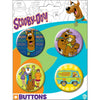 Scooby Doo 4 Button Set - Sweets and Geeks