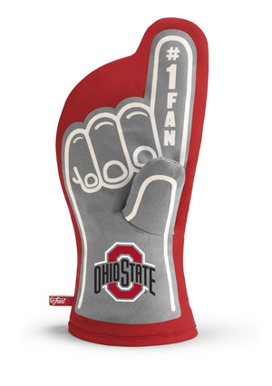 Ohio State Buckeyes #1 Quilted Cotton Oven Mitt - Sweets and Geeks