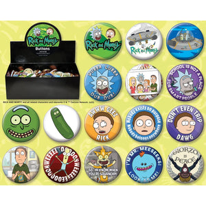 Rick and Morty Button Assortment Set 1 - Sweets and Geeks