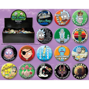 Rick and Morty Button Assortment Set 2 - Sweets and Geeks