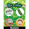 Rick and Morty 4 Button Set 2 - Sweets and Geeks