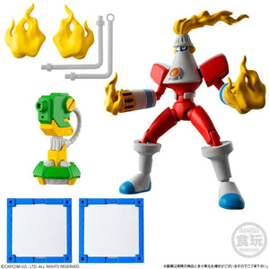 Mega Man SMP Kit Makes Pose Mega Man EXE Battle Network Vol. 1 Model Kit Set - Fire Man and Canodumb - Sweets and Geeks