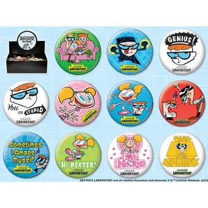 Dexter's Lab Button Assortment - Sweets and Geeks