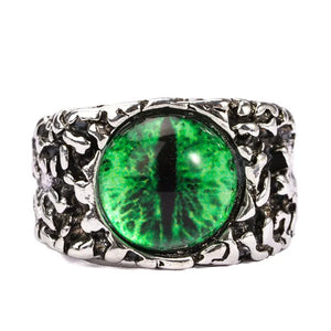Dragon Eyes Green Zinc Ally Ring - Sweets and Geeks