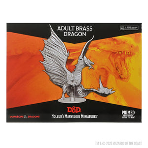 Dungeons & Dragons: Nolzur's Marvelous Unpainted Miniatures - Adult Brass Dragon - Sweets and Geeks