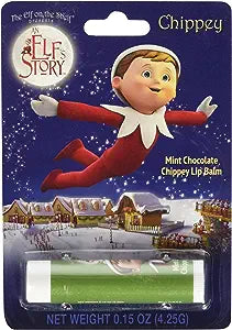 Elf on the Shelf Mint Chocolate Chippey Lip Balm 0.15oz - Sweets and Geeks
