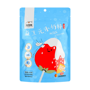 JIABAO Small Milk Stick, Strawberry Flavor, 2.12 oz - Sweets and Geeks