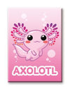 Axolotl - Pink Flat Magnet