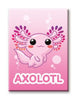 Axolotl - Pink Flat Magnet