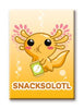 Axolotl - Snacksolotl Flat Magnet