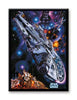 Star Wars - Retro Falcon Poster Magnet
