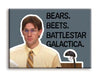The Office - Battlestar Magnet
