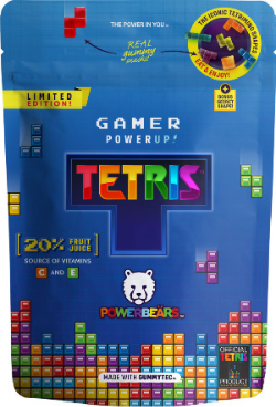 Powerbears Tetris Gummy Snack 4.4oz Bag - Sweets and Geeks