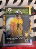 2017 Panini Donruss Football Press Proof Die-Cut #372 T. J. Watt Rookie Card /75 (13/75)