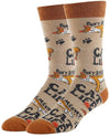 Cat Life - Men's Funny Cotton Crew Socks