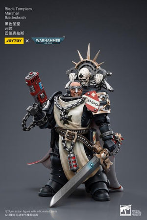 JoyToy Warhammer 40K Black Templars Marshal Baldeckrath 1/18 Scale Figure - Sweets and Geeks