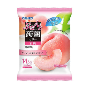 Orihiro Konnyaku Jelly White Peach Flavor 20g - Sweets and Geeks
