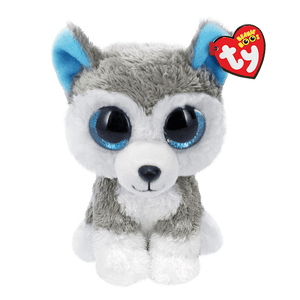 Ty Beanie Boos - Slush - Grey and White Husky 16" - Sweets and Geeks