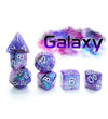Aether Dice - "Galaxy" - Purple, Black and Nebula Sparkle - 11pc Set