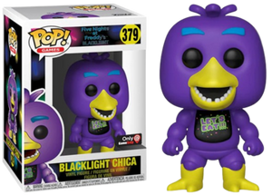 Funko Pop! Games - Five Nights at Freddy's Blacklight - Blacklight Chica (Gamestop Exclusive Sticker) #379 - Sweets and Geeks