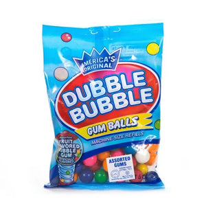 Dubble Bubble Gumballs Peg Bag 5oz - Sweets and Geeks