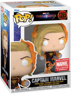 Funko Pop! The Marvels - Captain Marvel #1265 (Marvel Collector Corps) - Sweets and Geeks