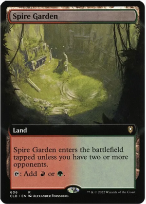 Spire Garden (Extended Art) - Commander Legends: Battle for Baldur's Gate - #606 - Sweets and Geeks