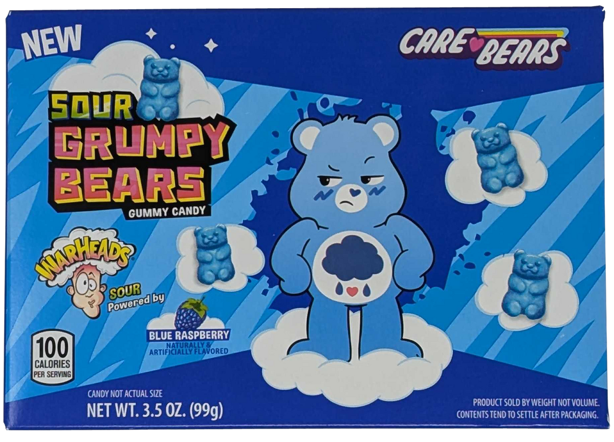 Warheads Care Bears Sour Grumpy Bears 3.5oz Theater Box – Sweets and Geeks
