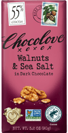 Chocolove Walnuts & Sea Salt in 55% Dark Chocolate 3.2oz Bar (SNG12)