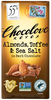 Chocolove 55% Dark Almonds, Toffee & Sea Salt 3.2oz Bar (SNG12)