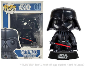 Funko POP!: Star Wars - Darth Vader (Blue Box: 3rd Release) #01 - Sweets and Geeks
