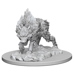 Pathfinder Deep Cuts Unpainted Miniatures: W04 Dire Wolf - Sweets and Geeks