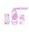 Eclipse Dice - "Amethyst" - Violet & Pearl - 7pc Set