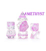Eclipse Dice - "Amethyst" - Violet & Pearl - 7pc Set
