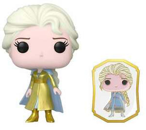 Funko Pop! Frozen: Elsa (Funko Exclusive) (Gold with Pin) #581 - Sweets and Geeks